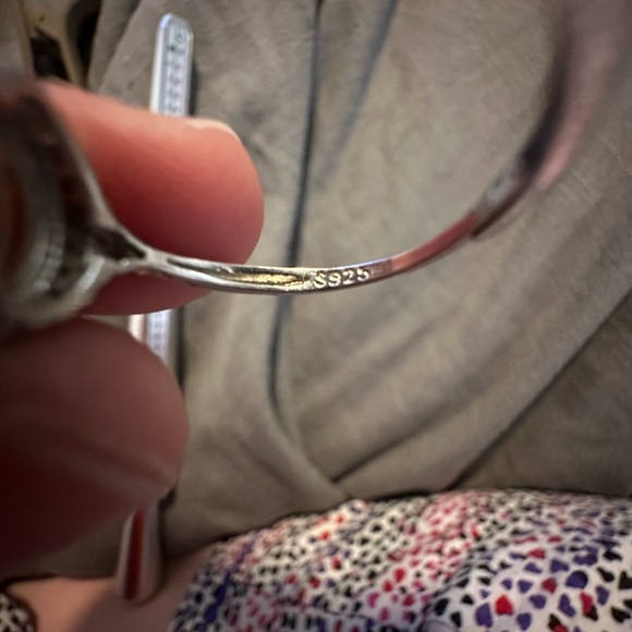 Adjustable Sterling Silver Opalite Ring - Picture 7 of 8